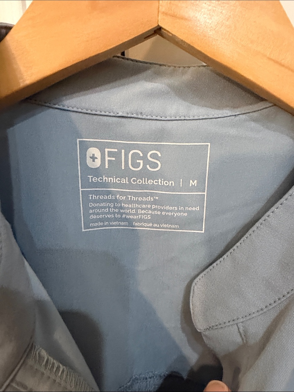 Figs Rafaela Jogger Scrub Jumpsuit Blue Medium NWOT - Picture 4 of 7